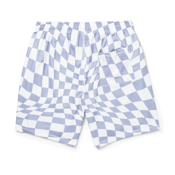 Playboy Men's Wavy Checker Basketball Shorts Men's - Shorts SMALL