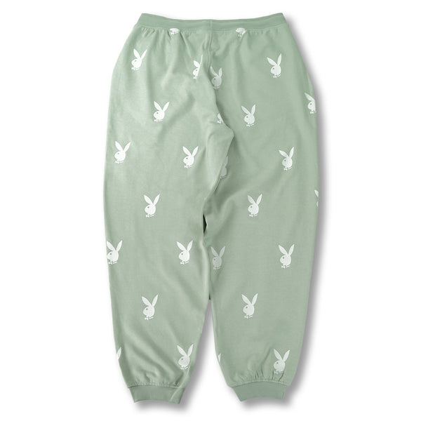 Playboy Missguided - All Over Print Oversized Sweatpants Women's - Sweatpants Green