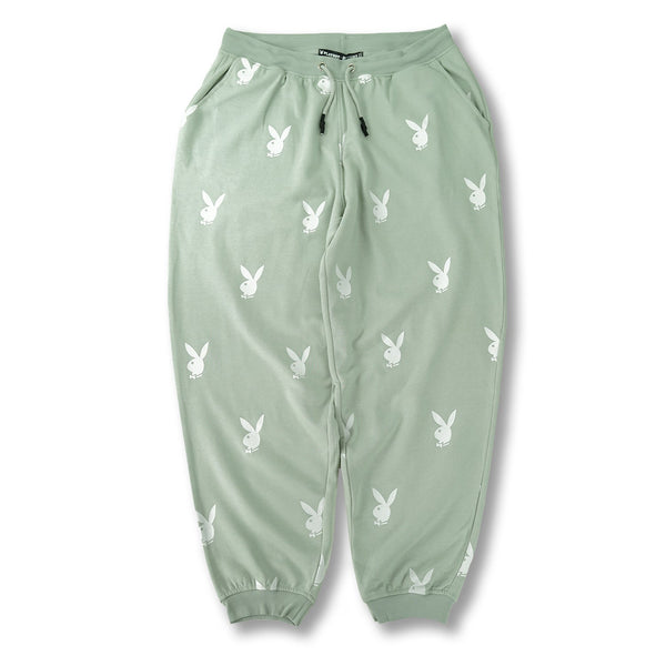 playboy Missguided - All Over Print Oversized Sweatpants Women's - Sweatpants Green