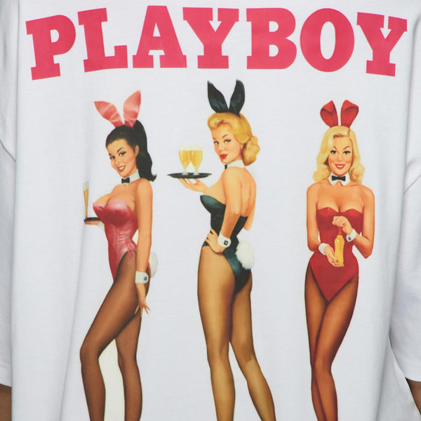 Playboy Missguided - Happy Hour Oversized Tee Women's - T-Shirts Small