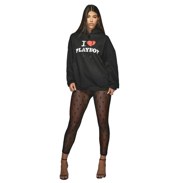 Playboy Missguided - I ❤️ Playboy Hoodie Women's - Hoodies Small