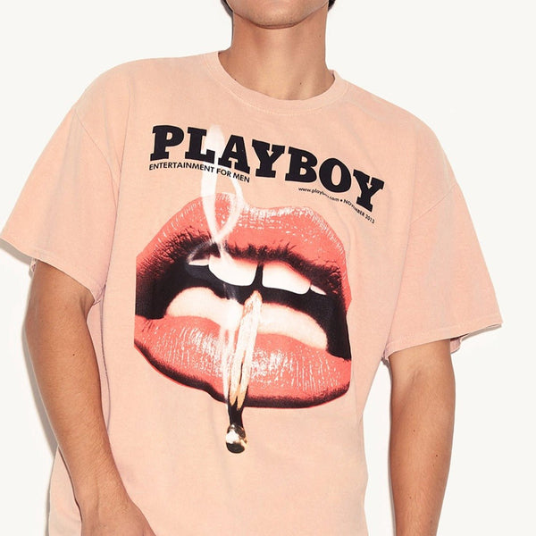 Playboy November 2013 Cover T-Shirt Men's - T-Shirts Tan