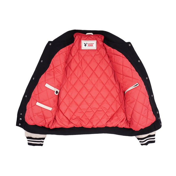 Playboy PB 53 Premium Varsity Men's - Jackets Black/Ecru