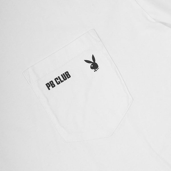 Playboy PB Club Pocket Tee Men's - T-Shirts Soft White