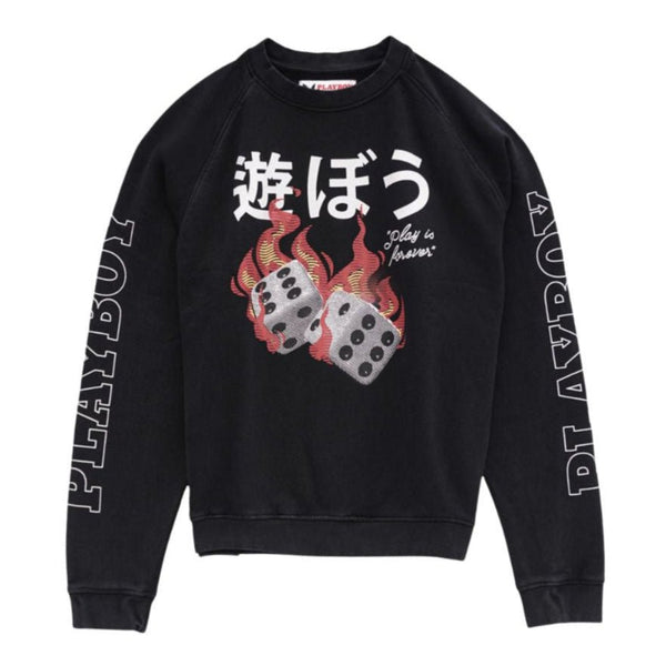 playboy PB Dice Sweatshirt Men's - Sweatshirts Vintage Black