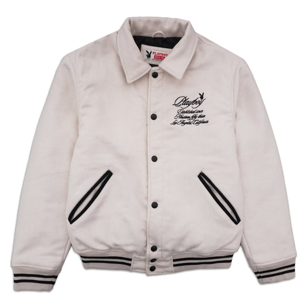 Playboy PB EST. LA Varsity Jacket Men's - Jackets Black