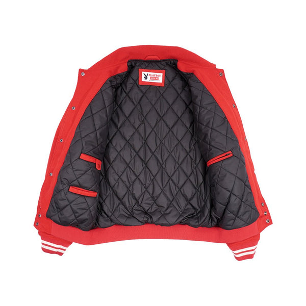 Playboy PB EST. LA Varsity Jacket Men's - Jackets Black