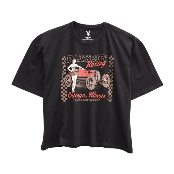 Playboy PB Racing Chicago Boxy Tee Men's - T-Shirts White