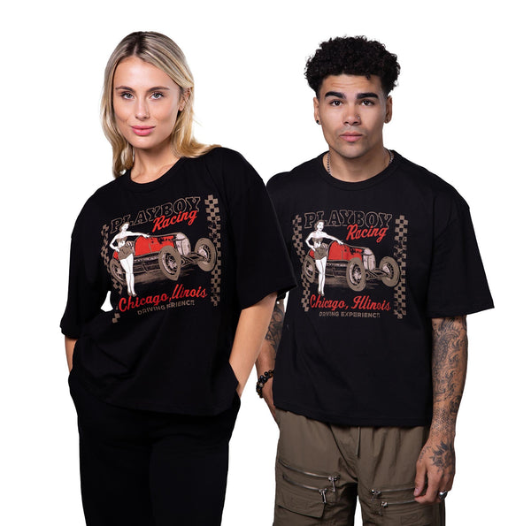 Playboy PB Racing Chicago Boxy Tee Men's - T-Shirts White