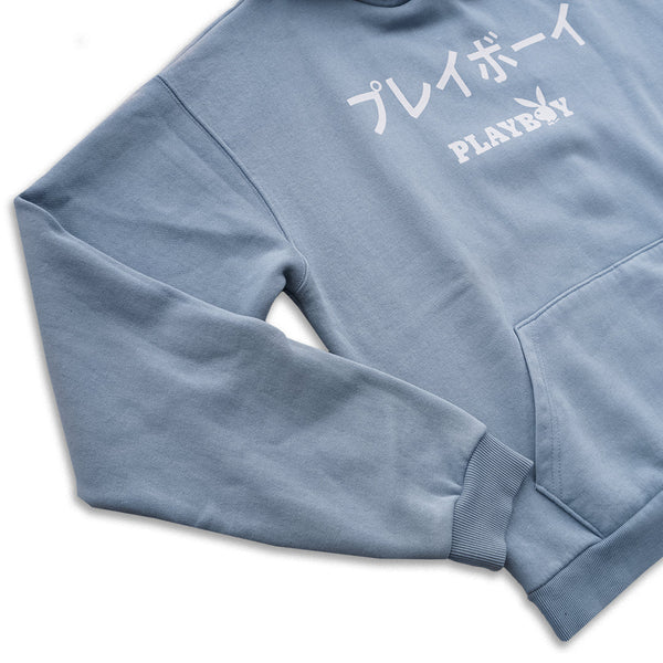 Playboy PB Tokyo Lotus Hoodie Men's - Hoodies Blu Ice