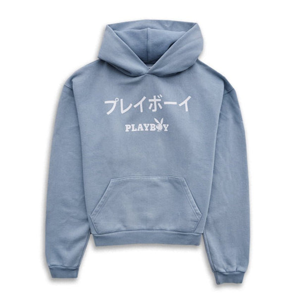 playboy PB Tokyo Lotus Hoodie Men's - Hoodies Blu Ice