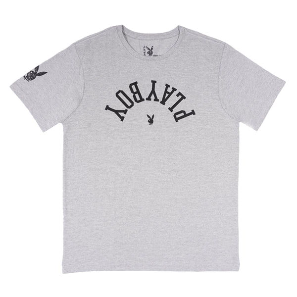 playboy PB Upside Down Tee Men's - T-Shirts Heather Grey