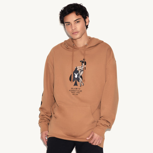 Playboy Ace Of Spades Hoodie Men's - Hoodies Black