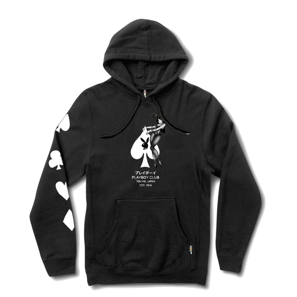 playboy Ace of Spades Hoodie Men's - Hoodies Black