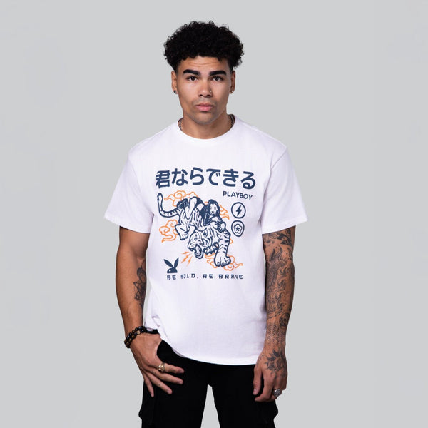 Playboy BE BRAVE TEE Men's - T-Shirts White
