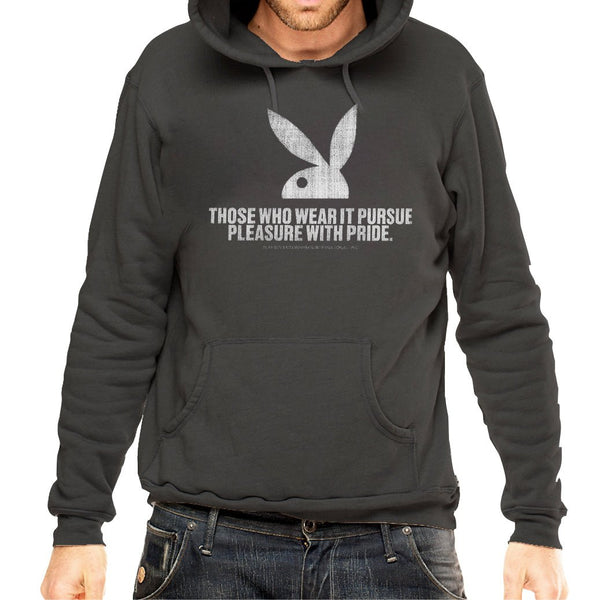 playboy Bunny Pursue Hoodie Men's - Hoodies Black