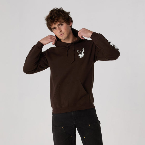 Playboy Flames 2.0 Hoodie Men's - Hoodies Brown