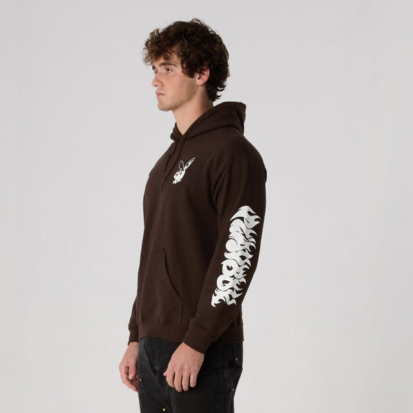 Playboy Flames 2.0 Hoodie Men's - Hoodies Brown