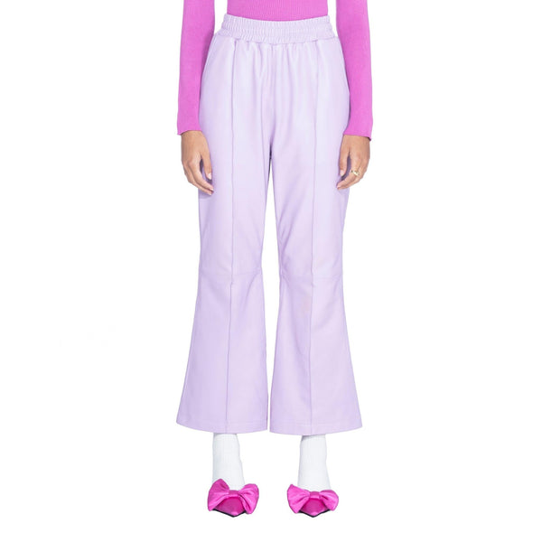 Playboy Leather Flare Pants Men's - Pants Mauve