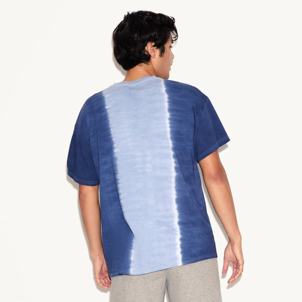 Playboy Playboy Logo Vertical Tie-Dye T-Shirt Men's - T-Shirts Cloudy Blue