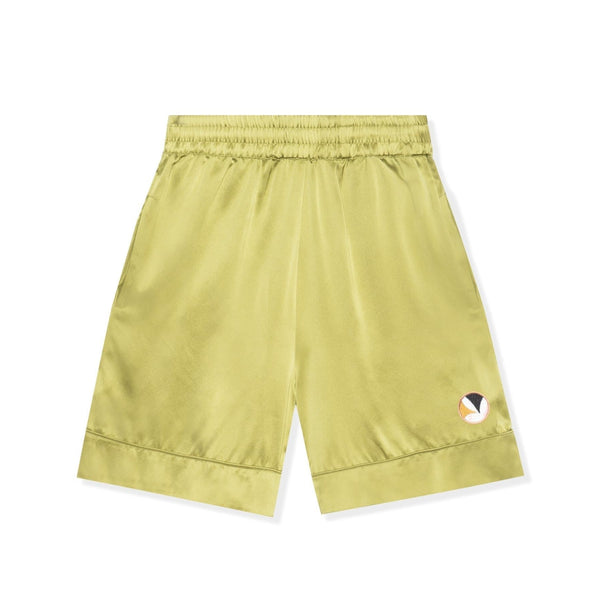 playboy Long Silk Shorts Women's - Shorts Olive