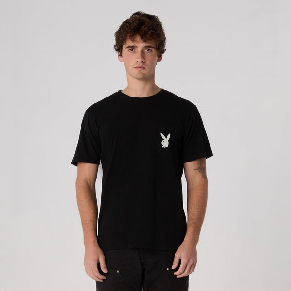 Playboy Lovers Pocket Tee Men's - T-Shirts Black