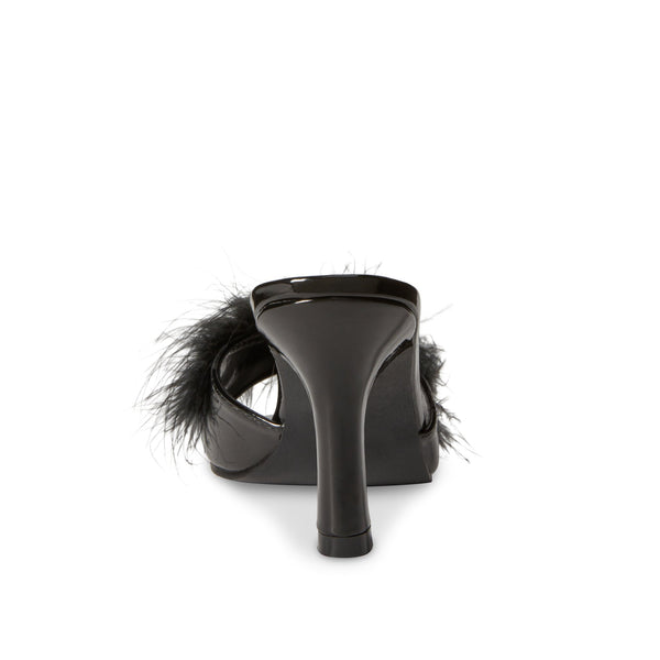 Playboy Maribou Slippers Black Women's - Shoes US 7