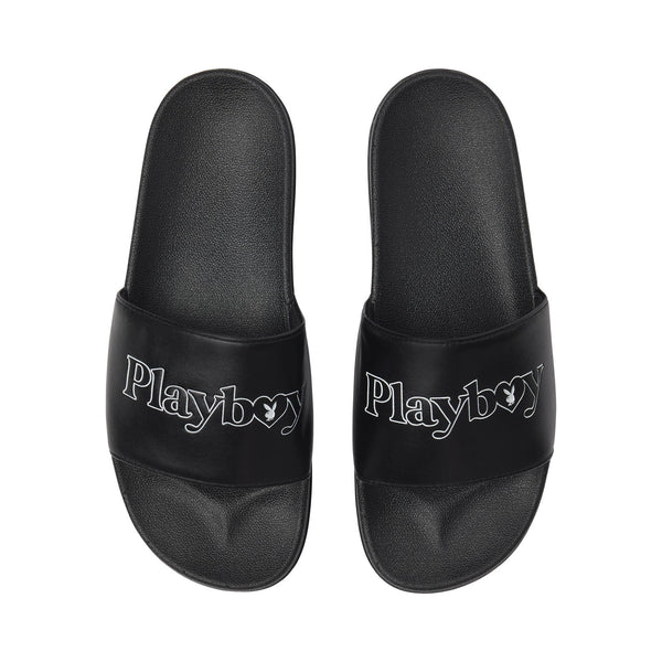 Playboy Masthead Heart Slides Women's - Shoes White
