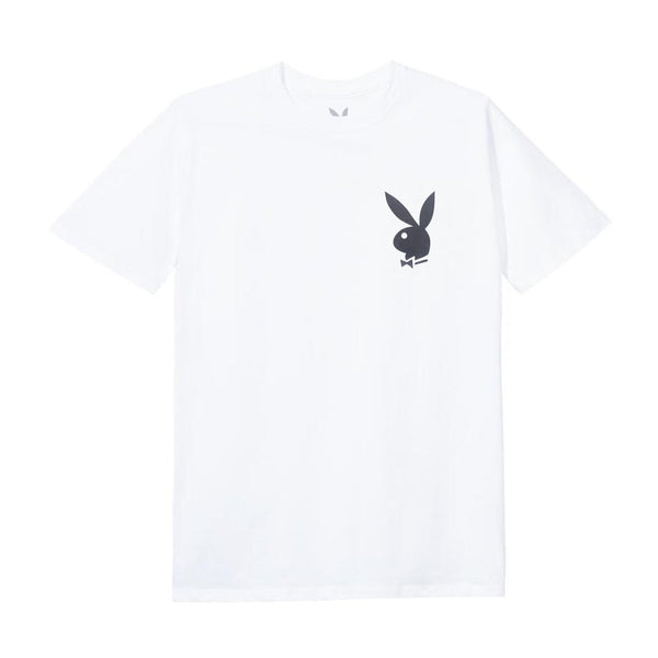 playboy Playboy Masthead & Rabbit Head Tee - White Men's - T-Shirts XXLARGE