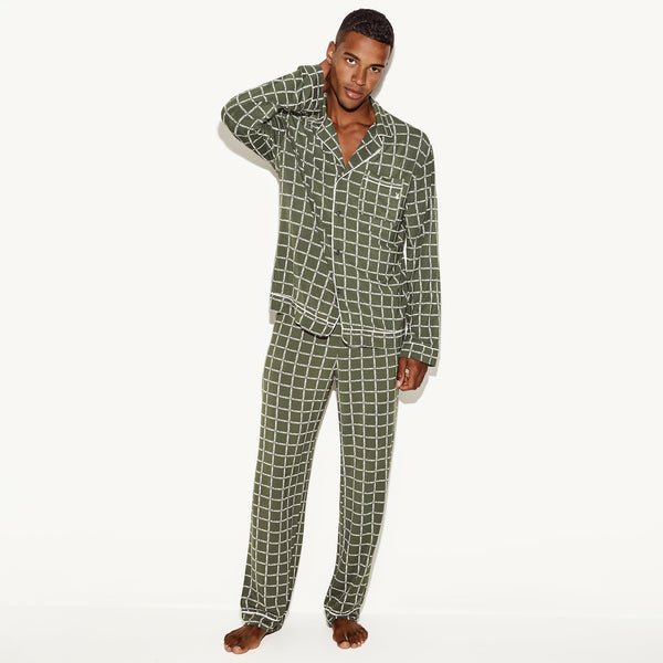 playboy Playboy Men's Classic Sleep Set Men's - Pajamas Green logo