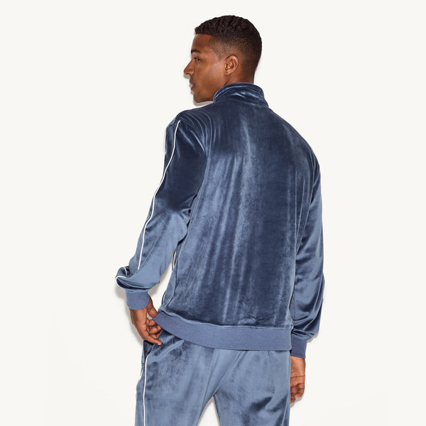 Playboy Men's Velour Jacket Men's - Jackets Navy