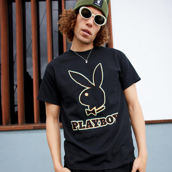 Playboy Playboy Outline Graphic T-Shirt Men's - T-Shirts SMALL