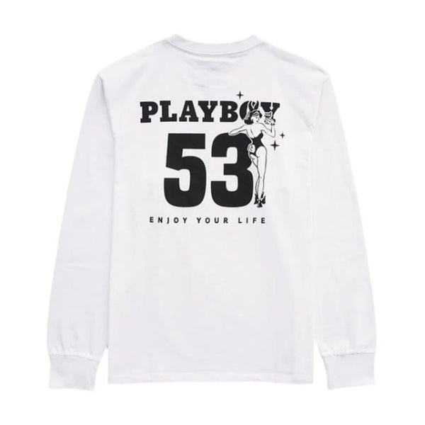 Playboy PB 53 L/S Tee Men's - T-Shirts White