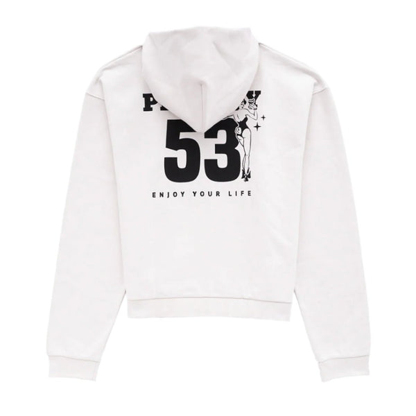 Playboy PB 53 Zip Up Hoodie Men's - Hoodies White