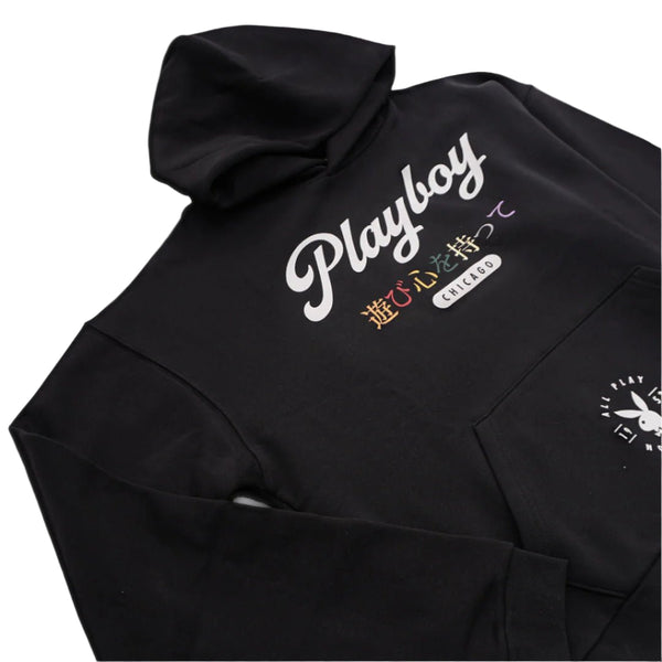 Playboy PB Chicago Hoodie Men's - Hoodies Black