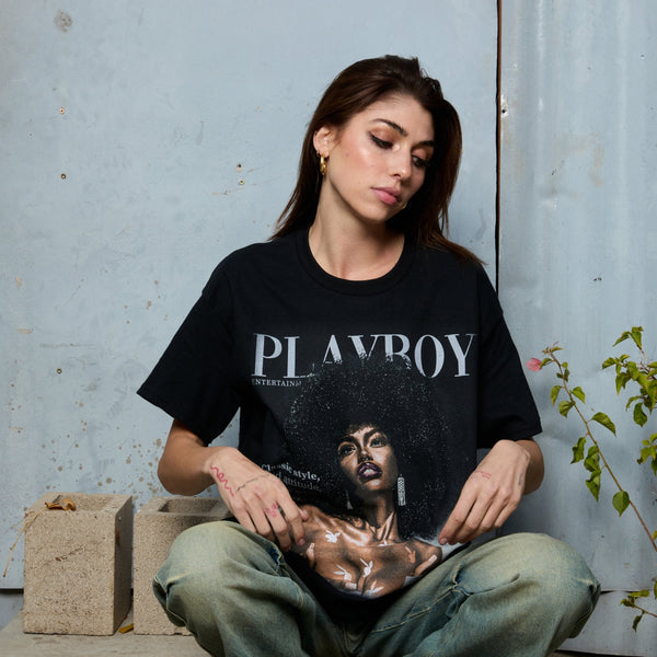 Playboy PB Class Tee Men's - T-Shirts Black