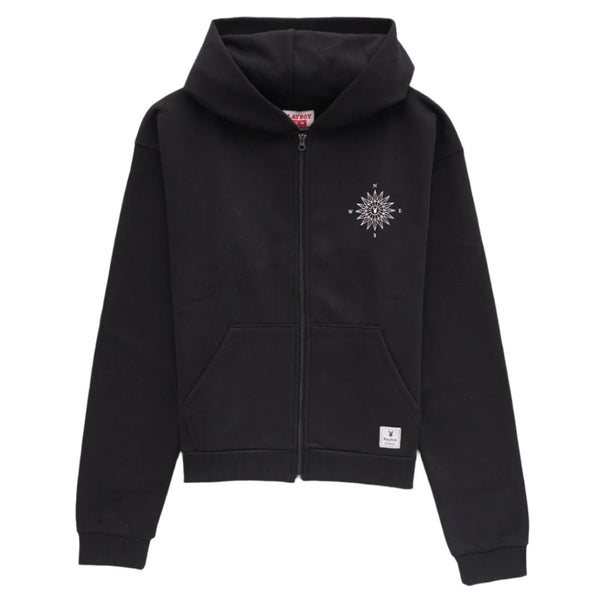 Playboy PB Compass Zip Hoodie Men's - Hoodies White