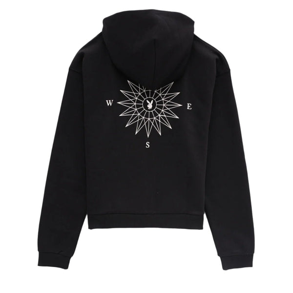 Playboy PB Compass Zip Hoodie Men's - Hoodies White