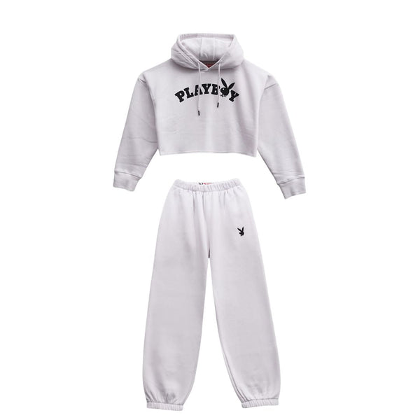 Playboy PB Logo Cropped Set Women's - Sets Stone