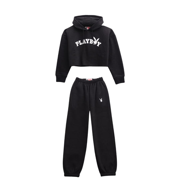 Playboy PB Logo Cropped Set Women's - Sets Stone
