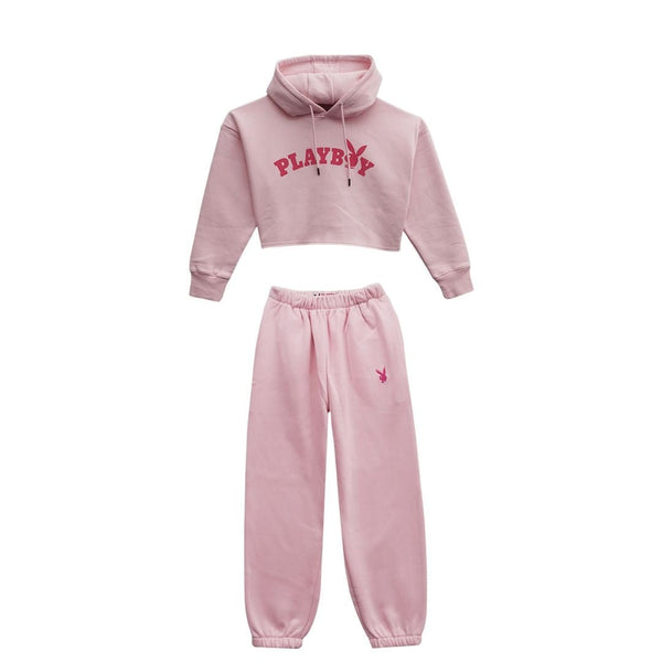 Playboy PB Logo Cropped Set Women's - Sets Stone