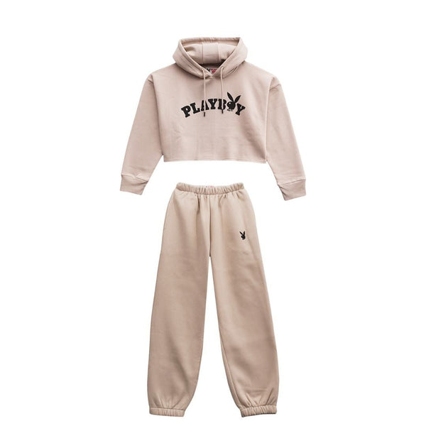playboy PB Logo Cropped Set Women's - Sets Stone