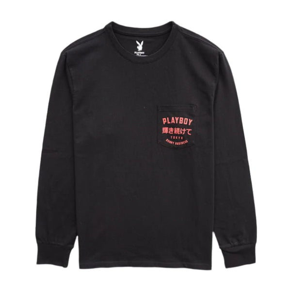 playboy PB Tokyo L/S Tee Men's - T-Shirts Black