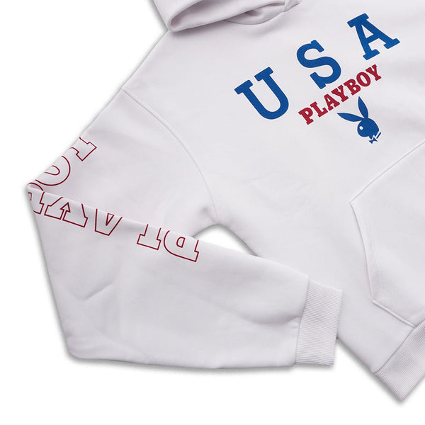 Playboy Playboy USA Hoodie Men's - Hoodies White