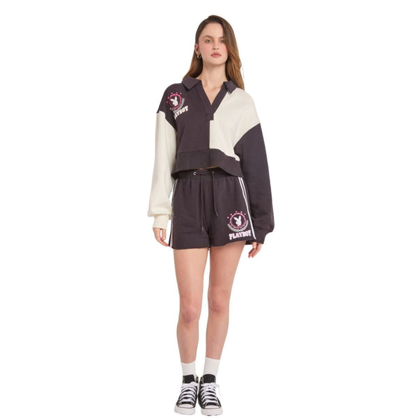 playboy Playboy Varsity Short Women's - Shorts Onyx