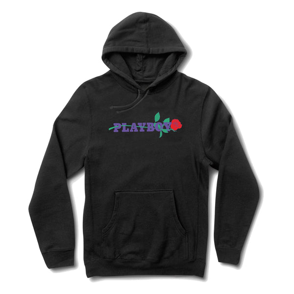 Playboy Rose Hoodie Men's - Hoodies Navy