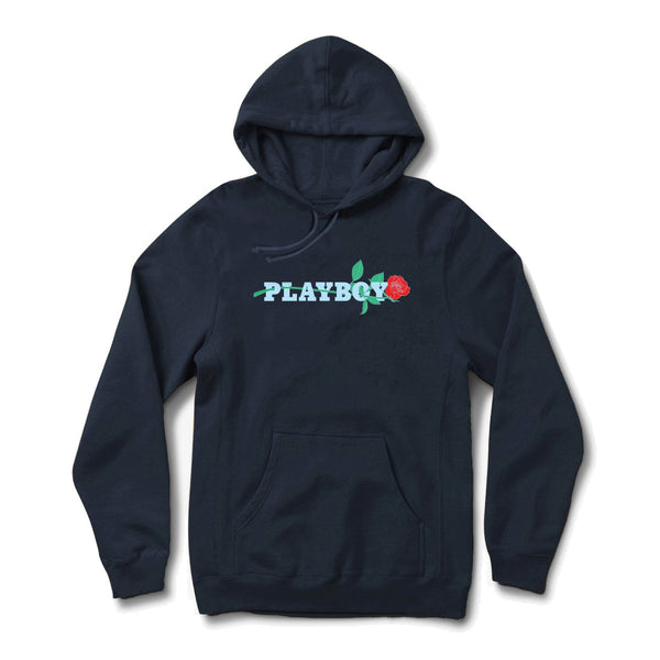 playboy Rose Hoodie Men's - Hoodies Navy