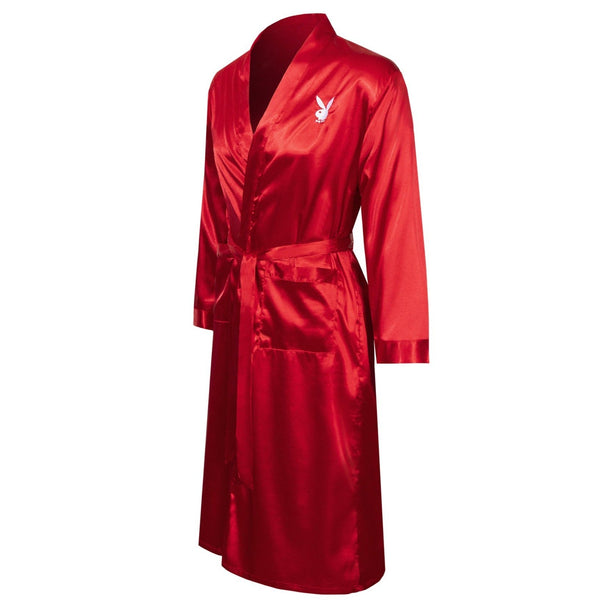 Playboy Satin Mansion Robe Men's - Robe SMALL