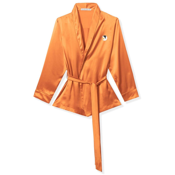 Playboy Silk Robe Top Women's - Tops Olive