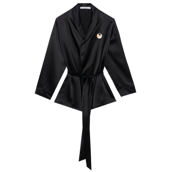Playboy Silk Robe Top Women's - Tops Olive